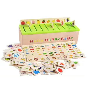 도매 지능 장난감 나무 카드 장난감, 나무 수학 장난감, 다채로운 나무 교육 장난감