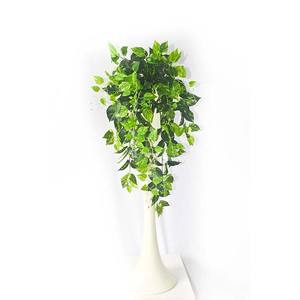 Cesta colgante de geranio Artificial casi Natural, planta decorativa de follaje de seda - Product Image 2