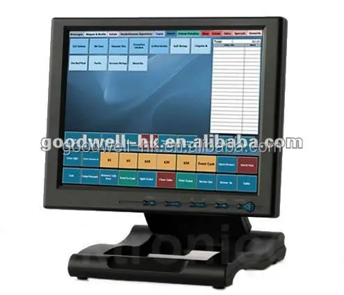 4:3 AV/VGA/DVI Input Touch 10.4 Inch Computer Monitor Computer Screen