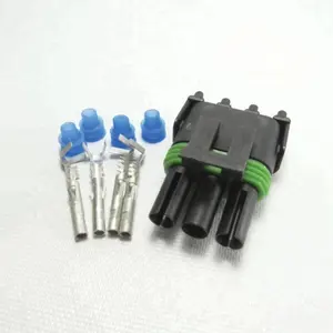 car auto 3 pin waterproof female 2.5 plug and socket position male famale connector kit 12015793 12010717