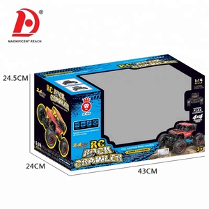 HUADA 2,4G Aleación de metal <span class=keywords><strong>Control</strong></span> remoto Rock Climber Truck Toys Kid Boy Electric <span class=keywords><strong>Rc</strong></span> Car Toy 1/14 Radio <span class=keywords><strong>Control</strong></span> Vehicle Toys