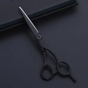 New fashionable germany style hair hot sale cutting scissors japan steel black hairdressing scissors MR705