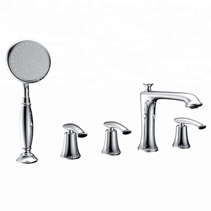 HIMARK-grifo de <span class=keywords><strong>ducha</strong></span> con 5 orificios para bañera, grifo de <span class=keywords><strong>banera</strong></span>, torneira da banheira, baño romano - Product Image 3