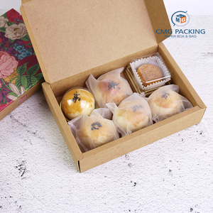 Cajas de embalaje para Tartas, Cajas de Regalo de diseño de moda, de <span class=keywords><strong>papel</strong></span> Kraft, embalaje para hornear, 6 cápsulas, venta al por mayor - Product Image 3