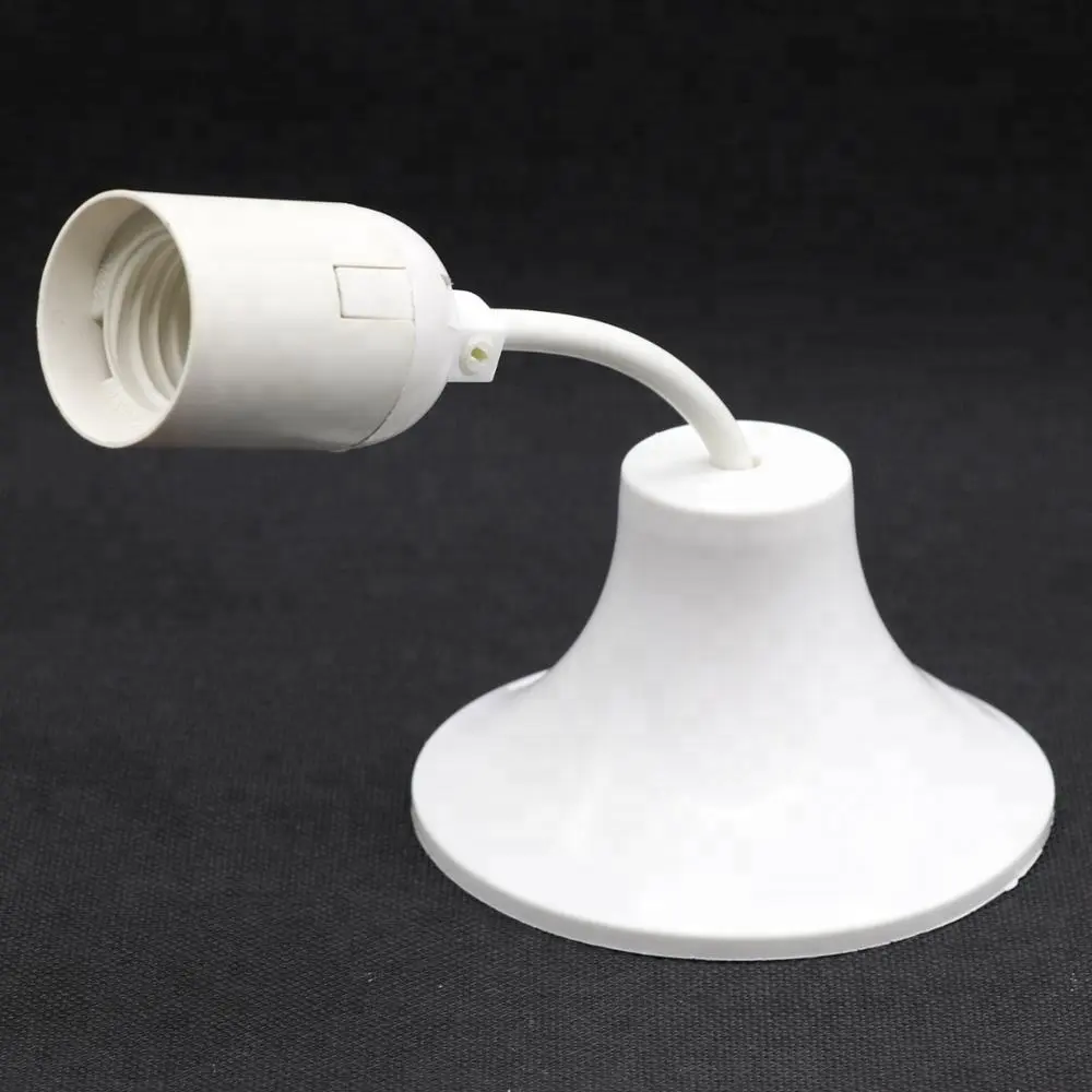 Bianco di plastica supporto della lampada a sospensione E27 PC lampadina presa per Israele Giordania Palestina mercati