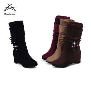 Nuovi Stivali da <span class=keywords><strong>Donna</strong></span> alla Moda Autunno Inverno con Zeppa Media, Stivali da <span class=keywords><strong>Equitazione</strong></span> per <span class=keywords><strong>Donna</strong></span> - Product Image 1