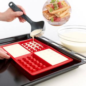 Haute température coeur forme Silicone gaufre <span class=keywords><strong>moule</strong></span> bricolage carré cuisson <span class=keywords><strong>moule</strong></span> treillis ustensiles de cuisson outils cuisine ménage gaufre <span class=keywords><strong>moule</strong></span> - Product Image 3