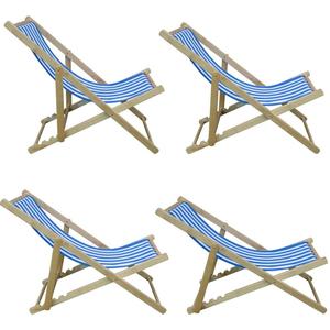 Chaise longue en bois à rayures colorées, accessoire pour salon et plage, 1/12 - Product Image 1