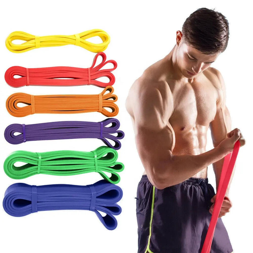 41'' Pull Up Resistance Band Exercise Loop Strength Weight Fitness Training Band