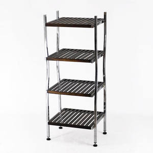 Simple Design Eco-Friendly High Quality Standing Wooden <b>Shelf</b> Rack for Room - Product Image 2