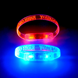 Custom Light Up Đảng Âm Thanh Kích Hoạt Dây Đeo Cổ Tay Nhấp Nháy <span class=keywords><strong>Led</strong></span> Vòng Đeo Tay Đảng Ủng Hộ Trung Quốc - Product Image 3