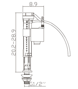 MT-031 Nhà Vệ Sinh Kép Tuôn Ra Cơ Chế Bể Chứa Nước Xả Van Lắp Van Đầu Vào - Product Image 3