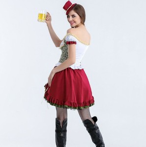 Soutien-gorge allemand Oktoberfest d'Halloween <span class=keywords><strong>Costume</strong></span> de Cosplay de femme de chambre traditionnelle <span class=keywords><strong>bavaroise</strong></span> - Product Image 4
