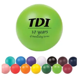 Party Gifts Decorative Promotional Printed Round Shape Custom Logo PU Anti Stress Reliever Ball