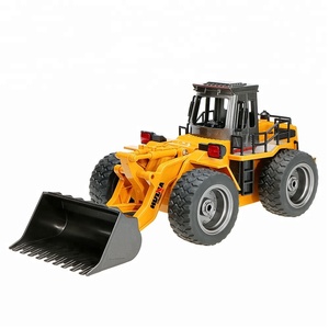 Modèle de jouet <span class=keywords><strong>Huina</strong></span> <span class=keywords><strong>1520</strong></span> 1/16 2.4G 6 canaux en alliage métallique, camion de chantier télécommandé RC, excavatrice, bulldozer - Product Image 1