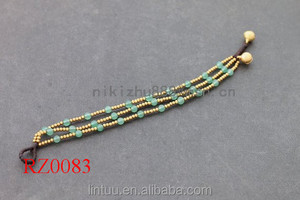 Cloche de laiton fait à la main vente chaude cristal perles <span class=keywords><strong>envies</strong></span> réglable bracelet en gros - Product Image 3