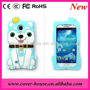 Browny cellphone case 3D Cute dog silicone case for Samsung galaxy S4 I9500