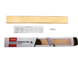 Nouvelle Sortie 2024 – <span class=keywords><strong>Barre</strong></span> <span class=keywords><strong>Magnétique</strong></span> Industrielle de Luxe en Titane et Néodyme Doré de Haute Qualité, Force de Traction de 4,5 kg <span class=keywords><strong>pour</strong></span> <span class=keywords><strong>Cuisine</strong></span> - Product Image 6