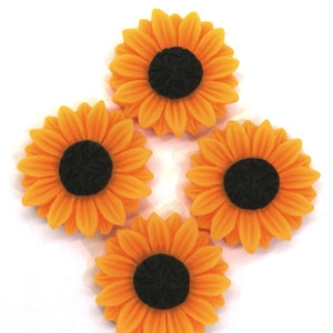 Giallo Della Resina Della Margherita Fiori di Girasole Cabochons Flatbacks Abbellimenti FAI DA TE Decorazioni Del Telefono Scrapbooking Artigianato - Product Image 6