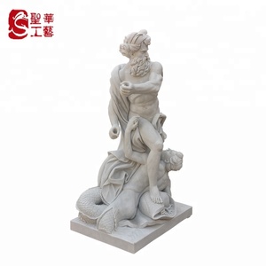 Estatuas de mármol griego de <span class=keywords><strong>Poseidón</strong></span>, tamaño natural, para Decoración - Product Image 3