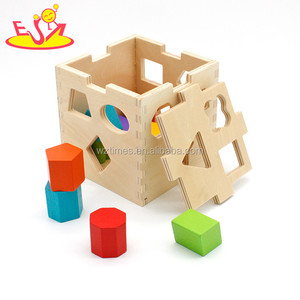 2023 סיטונאי הוראה מוטורית צורה מעץ מיון קוביית לילדים W12D080-Z - Product Image 3
