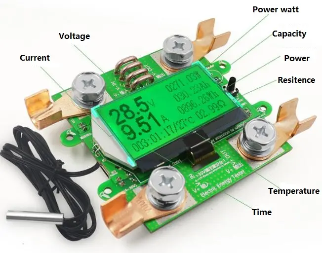 Testador de bateria universal lifepo4, testador de bateria para todos os tipos de bateria, de 0v a 300v, bc23 0v-300v 100a