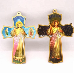 Pared de <span class=keywords><strong>madera</strong></span> <span class=keywords><strong>crucifijo</strong></span> religiosos católicos Cruz <span class=keywords><strong>colgante</strong></span> para decoración de la pared - Product Image 5