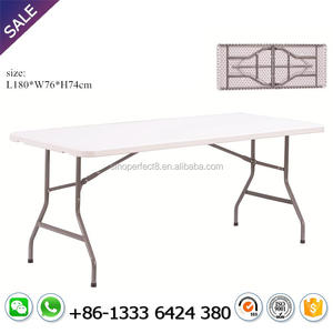 Mesa plegable Rectangular de plástico, para banquetes, bodas, exteriores, <span class=keywords><strong>6</strong></span> pies - Product Image 4