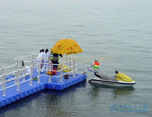 Phao Nổi Mô-đun Bằng Nhựa Cầu Tàu Trượt Tuyết Phản Lực HDPE Chất Lượng Cao - Product Image 6