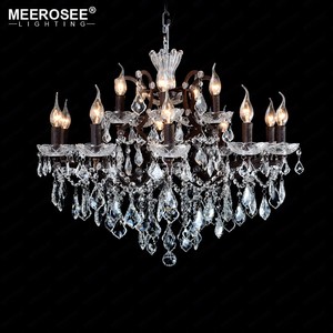 Vintage di Cristallo Luce <span class=keywords><strong>Lampadario</strong></span> Loft Retro Ruggine Lampadari Luci Fixture 15 Braccia Penzoloni Goccia Lampada per La Casa Soggiorno - Product Image 1
