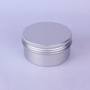 80ml Screw Top Round Aluminum Tin Cans Metal Tin Storage Jar Containers with Screw Cap for Lip Balm Cosmetics