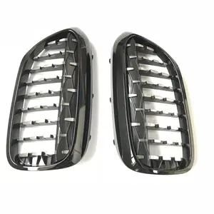 Bumper Depan Grill untuk BMW Baru 5 Seri G30 G38 2011-2019 Setengah Perak Berlian Grille