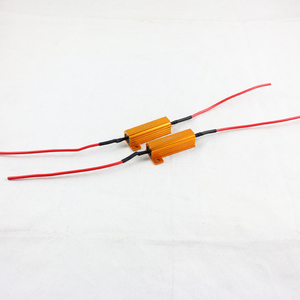 50W 6R 6ohm Điện Trở Kim Loại Trường Hợp Nhôm Vàng Điện Trở Wirewound 50W <span class=keywords><strong>Auto</strong></span> <span class=keywords><strong>HID</strong></span> <span class=keywords><strong>LED</strong></span> đèn điện trở cảnh báo hủy bỏ - Product Image 6