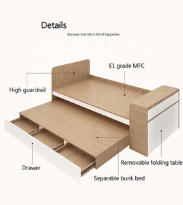 <span class=keywords><strong>Per</strong></span> bambini multi-funzionale letto matrimoniale tatami letto letto a castello piccola famiglia mobili camera da letto - Product Image 5