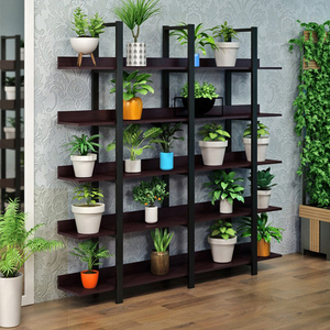 Étagère à <span class=keywords><strong>fleurs</strong></span> en bois, support à <span class=keywords><strong>fleurs</strong></span> élégant et étagère <span class=keywords><strong>pour</strong></span> utilisation murale - Product Image 3