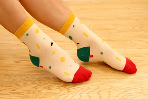 Moda primavera y otoño invierno de las mujeres espesar algodón <span class=keywords><strong>dibujos</strong></span> <span class=keywords><strong>calcetines</strong></span> de frutas - Product Image 2