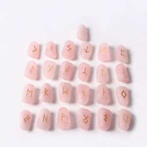Ensembles de pierres runiques les plus vendus en gros pierres divines de quartz rose