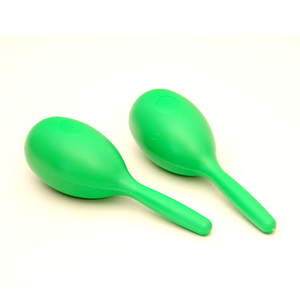 PS en plastique maraca 20*8 cm rouge vert jaune couleur - Product Image 4