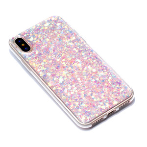 De luxe flash puce acrylique COQUE arrière en TPU téléphone cas pour iphone x - Product Image 3