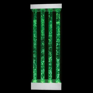 90" Water features indoor acrylic water bubble rectangular light column pillar