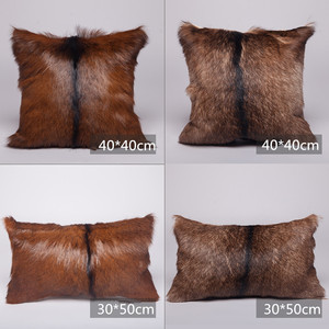 Doğal renk kürk yastık keçi kürk yastık - Product Image 5