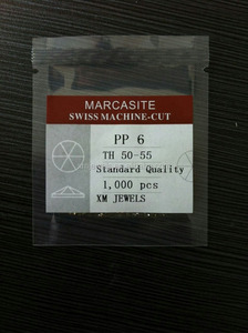 Gemme Sciolte di Marcasite Naturale Rotonde/Quadrate Trattate Termicamente per Creazione di Gioielli 1.0mm-2.0mm - Product Image 5