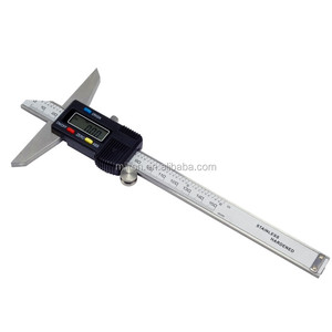 Chất Lượng Cao 0-150Mm 6 "Metric Kỹ Thuật Số Độ Sâu <span class=keywords><strong>Vernier</strong></span> Caliper Micromet Thép Không Gỉ Điện Kỹ Thuật Số Độ Sâu Đo - Product Image 5