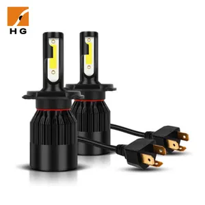 Paire H4 9003 HB2 80 W 8000LM LED Phare Kit Faisceau Ampoules 6000 K Blanc Puissance Lampes