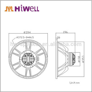 caliente modelo de neodimio 15cxn76 15 pulgadas altavoz coaxial - Product Image 4