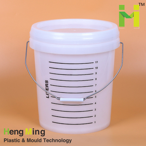 Seau rond en plastique transparent de 15 litres/l/litr <span class=keywords><strong>15l</strong></span> avec couvercle - Product Image 4