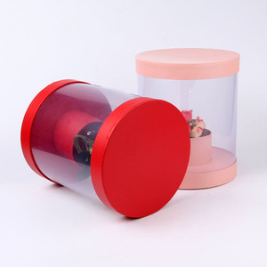 Custom <strong>Round</strong> <strong>Clear</strong> Acrylic Flower <strong>Hat</strong> <strong>Box</strong> - Product Image 2