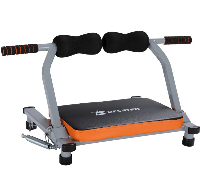 Appareil Abdos Ab Crunch Machine Pour Maison – équipement De Gym Ajustable, Noir