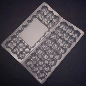 cheaper price 24 holes quail egg tray with button and disposable egg quail box without button