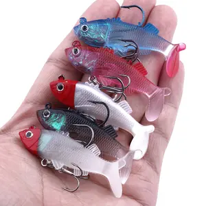 6Cm 8 Gam Swimbait Mồi Nhân Tạo Cá Chép Pesca Chì Jig Head Lươn Lure Mềm Cá Thu Hút